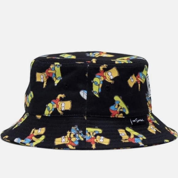 NWT Herschel Supply Norman Bart Simpson Bucket Hat Cap The Simpsons sz L/XL - Picture 5 of 6